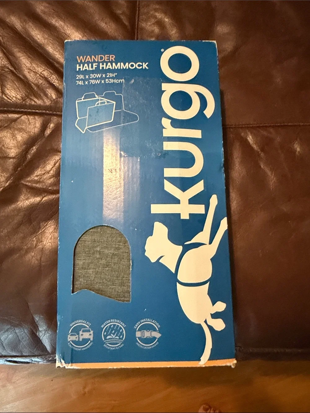 Kurgo Gray Half Hammock Dog Car